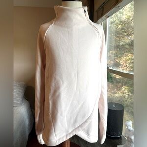 Athleta Girl Ballet Pink pull over. Size Medium 8-10 zipper detail! Very warm!